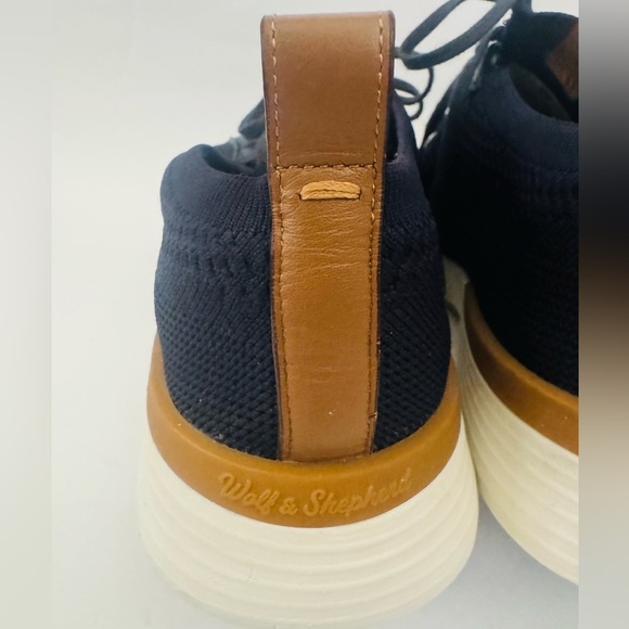 Wolf & Shepherd SwiftKnit Derby Like Walking on Clouds, Navy/White, Size 9 - Picture 10 of 13